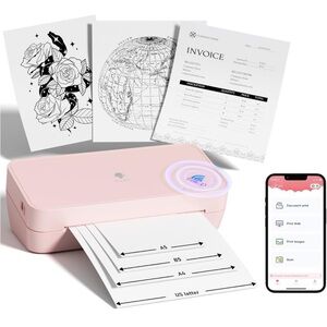 Phomemo Desktop Thermal Printer, Wifi Printer Thermal Paper